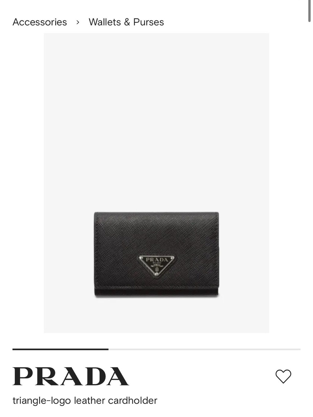 Prada Small Wallet Card/Cash holder - Picture 4 of 4